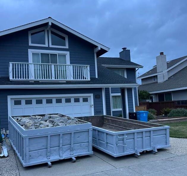 Heavy duty 10 yard clean concrete dumpster rental san jose ca